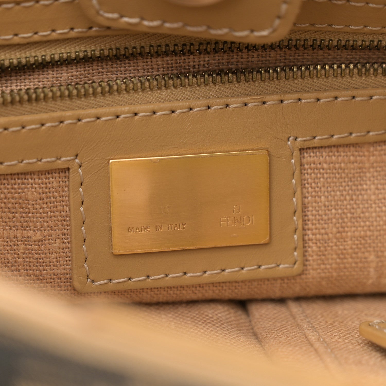 Fendi Zucca Shoulder Bag Tobacco Beige 6 of 10
