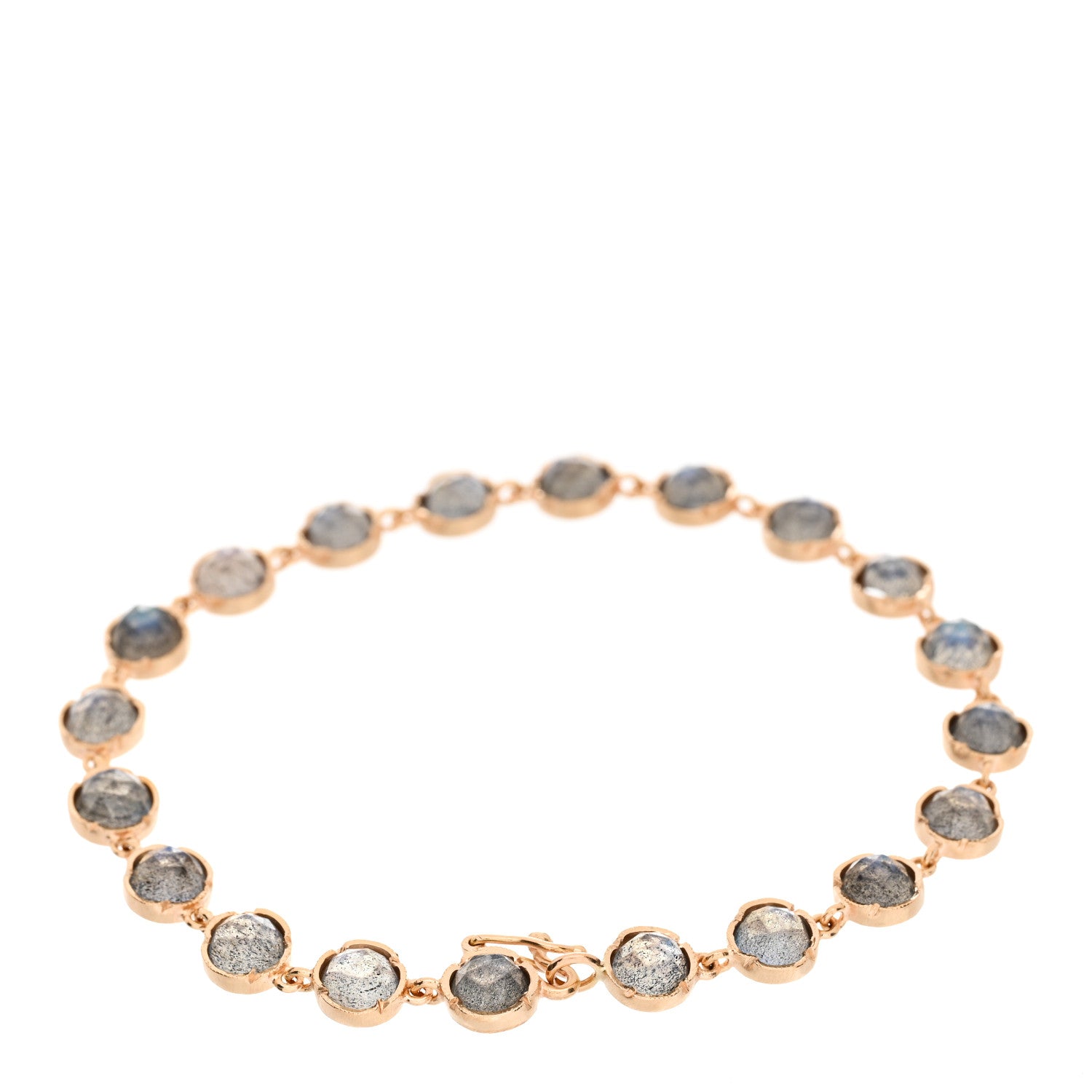 Irene Neuwirth 18K Rose Gold Labradorite Petite Classic Link Bracelet 2 of 3