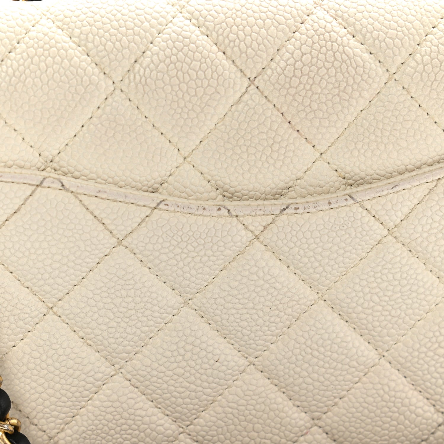 Chanel Caviar Quilted Small CC Filigree Flap White Black 12 of 14