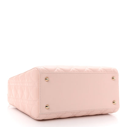Christian Dior Lambskin Cannage Medium Lady Dior Light Pink 4 of 10