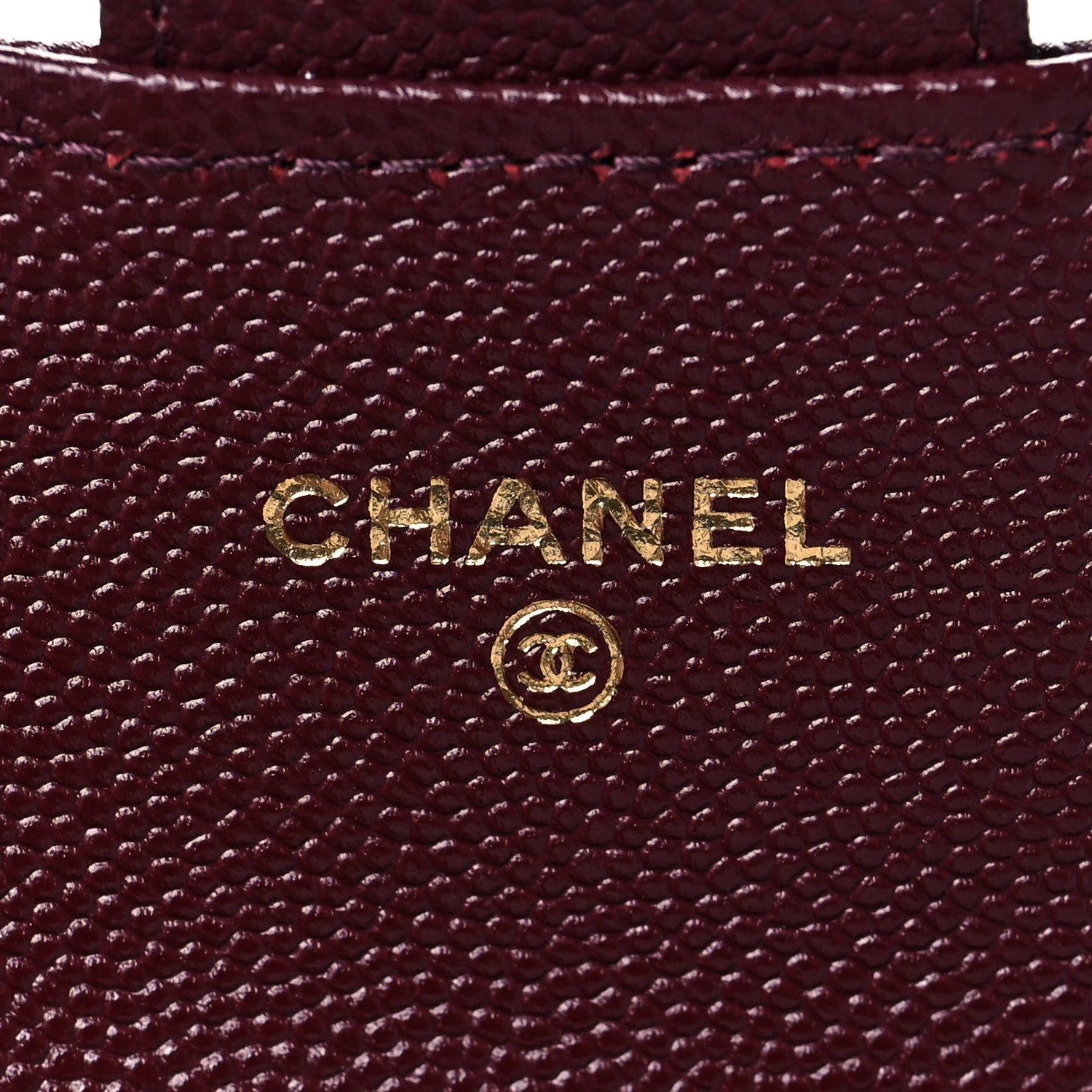 Chanel Caviar Quilted Flap Card Holder Wallet Burgundy 6 of 12