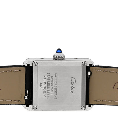 Cartier Stainless Steel Calfskin 22mm Must de Cartier Tank Quartz Watch 4 of 4