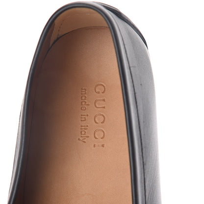 Gucci Guccissima Calfskin Mens Driver Loafers 10 Black 5 of 8