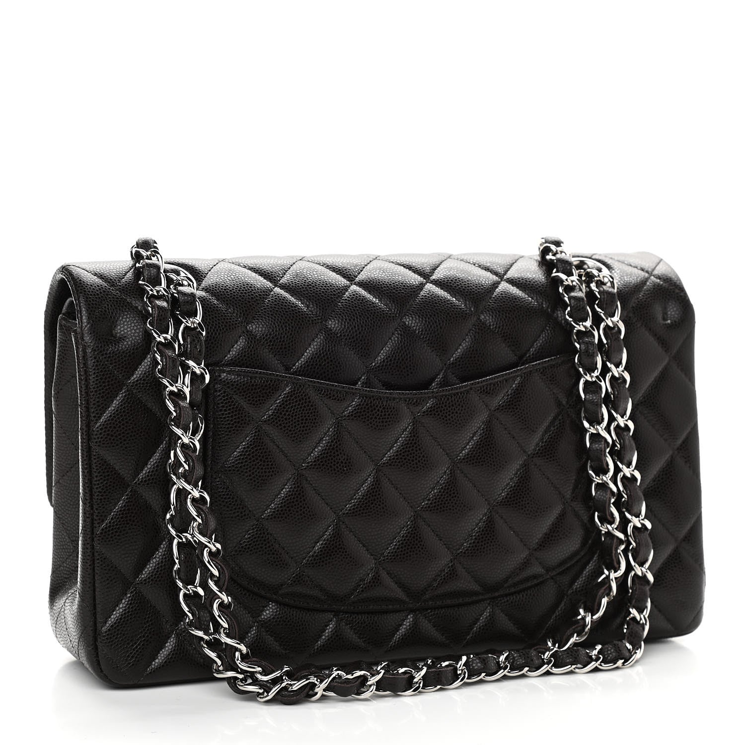 Chanel Caviar Quilted Medium Double Flap Black 3 of 12