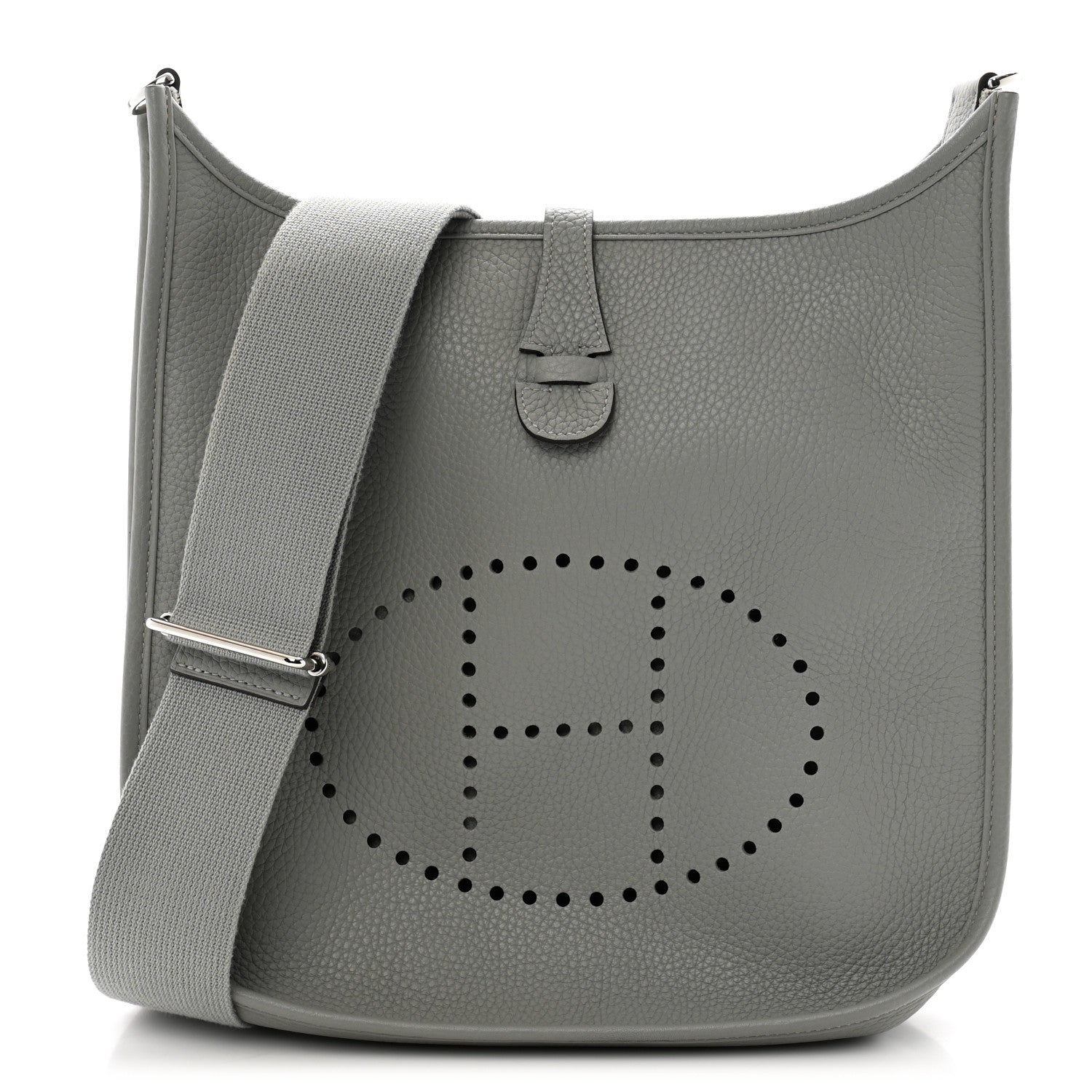 Hermes Taurillon Clemence Evelyne III PM Gris Mouette 1 of 11