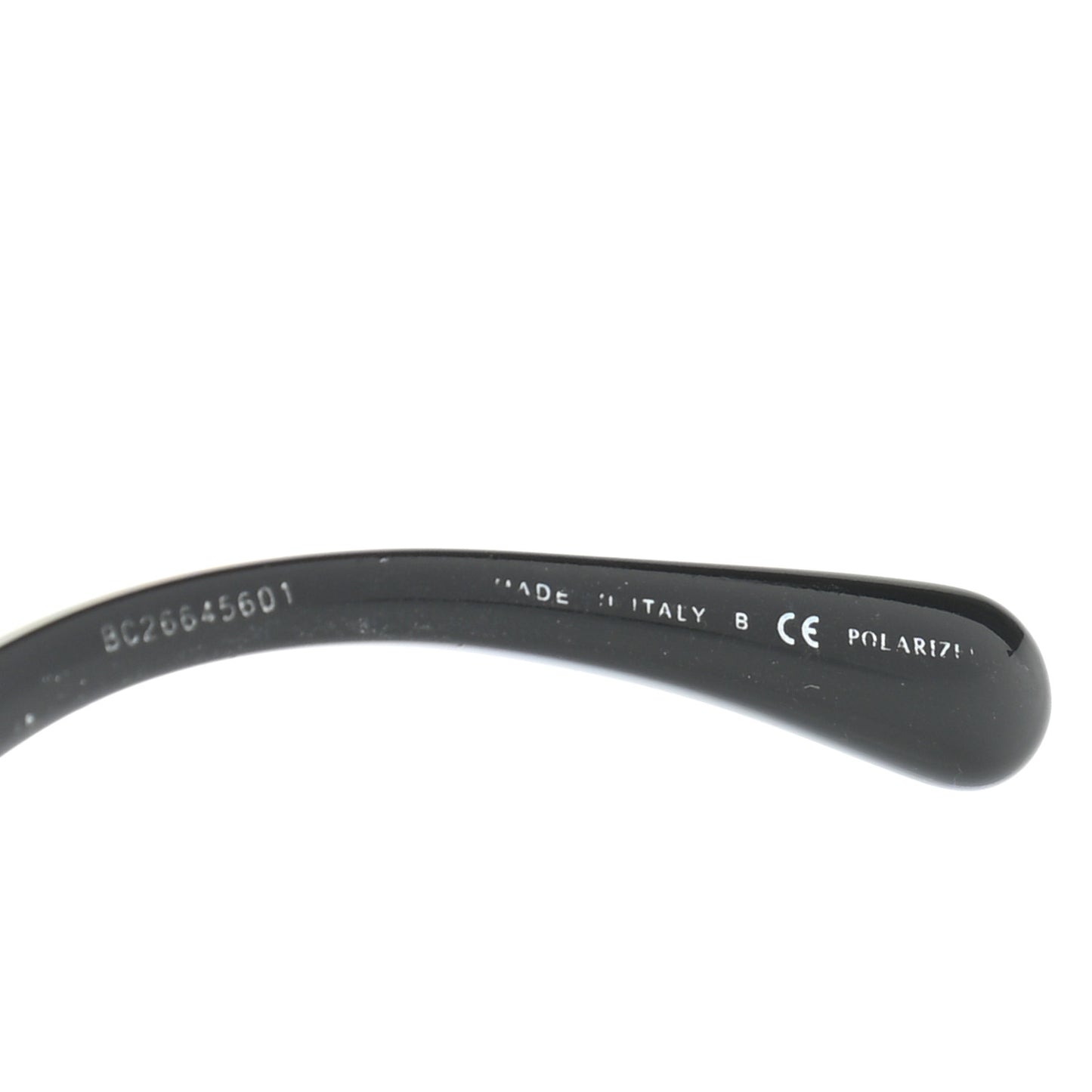 Acetate Strass Polarized Square Sunglasses 5422-B Black