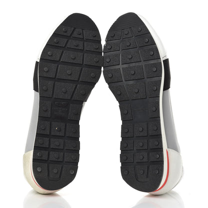 Balenciaga Mesh Calfskin Neoprene Suede Mens Race Runner Sneakers 41 White Black Gris 5 of 10