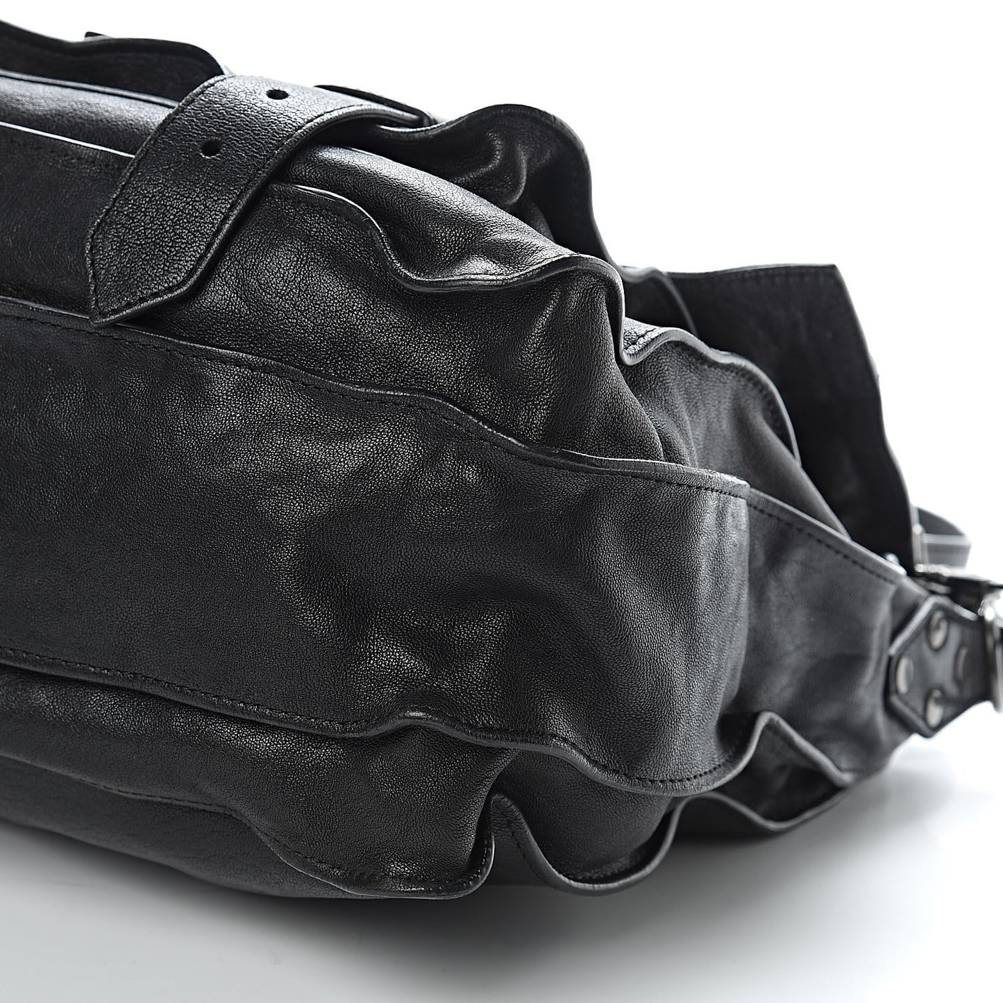 Lambskin PS1 Large Satchel Black
