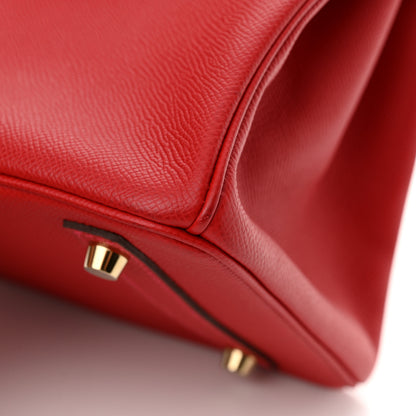 Hermes Epsom BIRKIN 30 Rouge Casaque 13 of 15