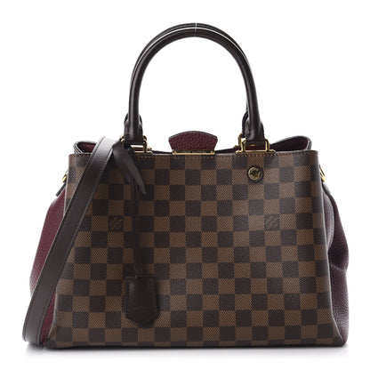 Louis Vuitton Damier Ebene Cuir Taurillon Brittany Bordeaux 1 of 11