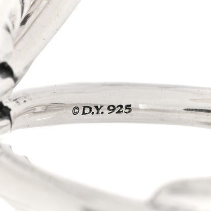 David Yurman Sterling Silver Diamond Wellesley Four-Row Ring 55 7.25 4 of 4