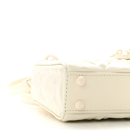 Christian Dior Calfskin Cannage Diamond Micro Lady Dior Latte 8 of 10