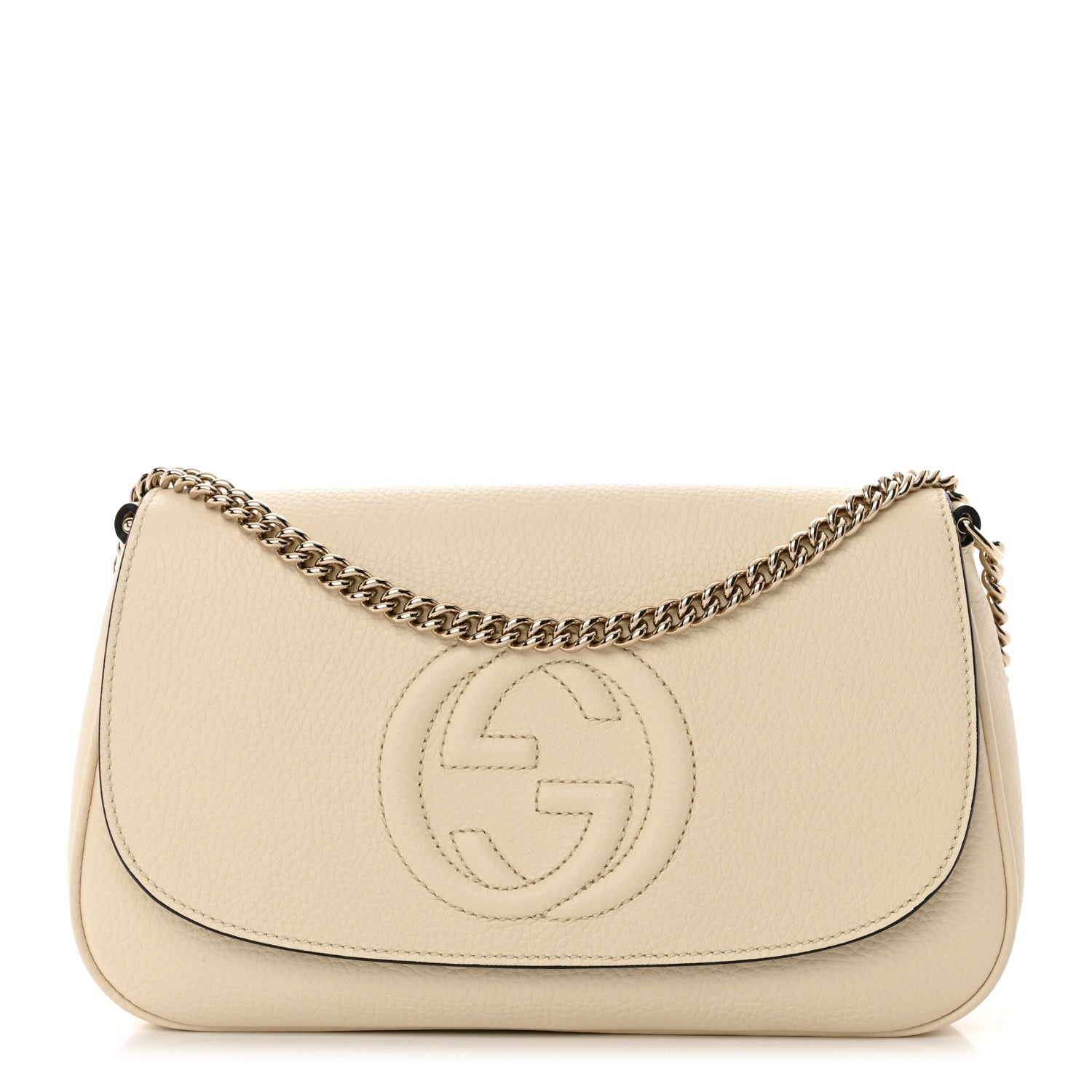Gucci Cellarius Calfskin Medium Soho Flap Crossbody Ivoire 1 of 11