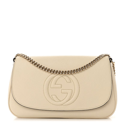Gucci Cellarius Calfskin Medium Soho Flap Crossbody Ivoire 1 of 11