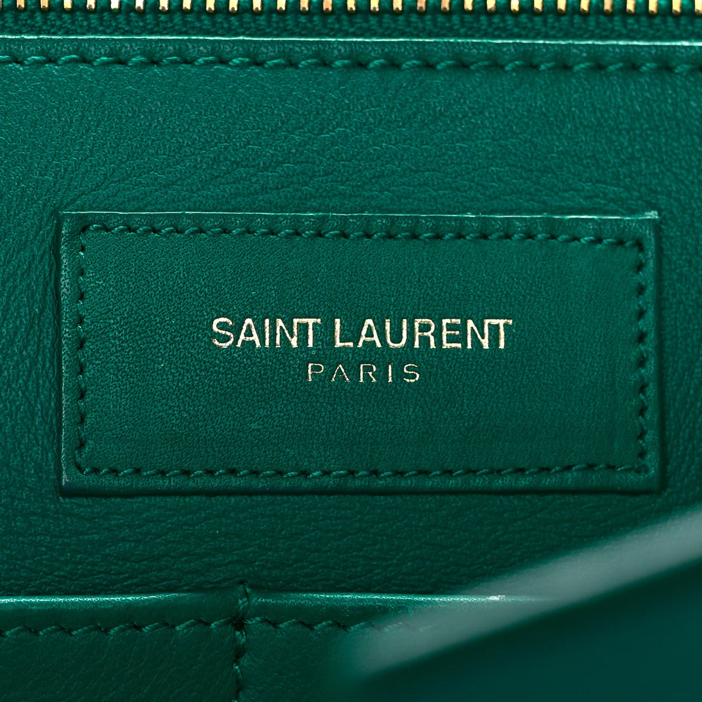 Calfskin Medium Classic Y Cabas Green