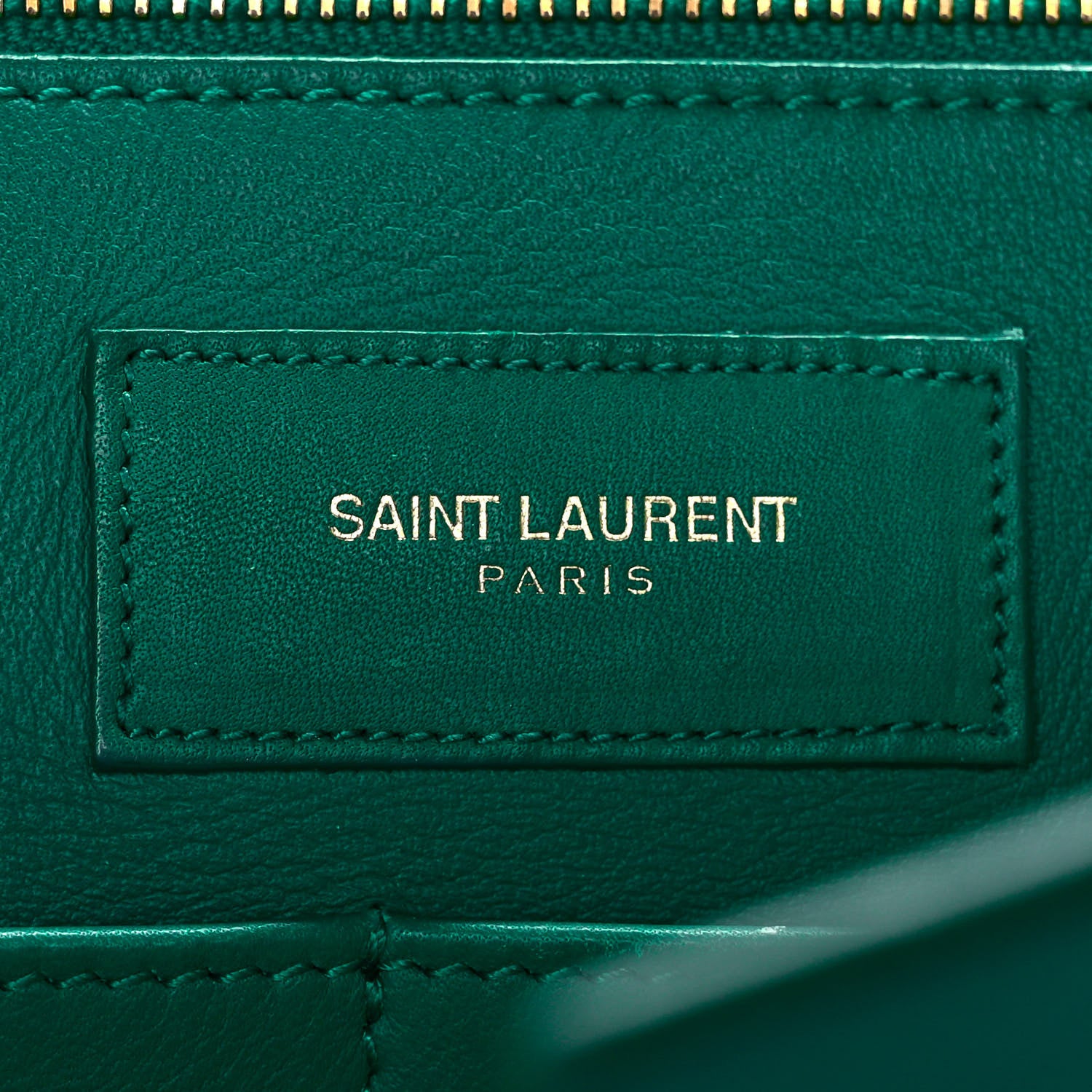 Saint Laurent Calfskin Medium Classic Y Cabas Green 6 of 16