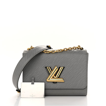 Louis Vuitton Epi Twist Shoulder Bag MM Gris Cloudy 3 of 11