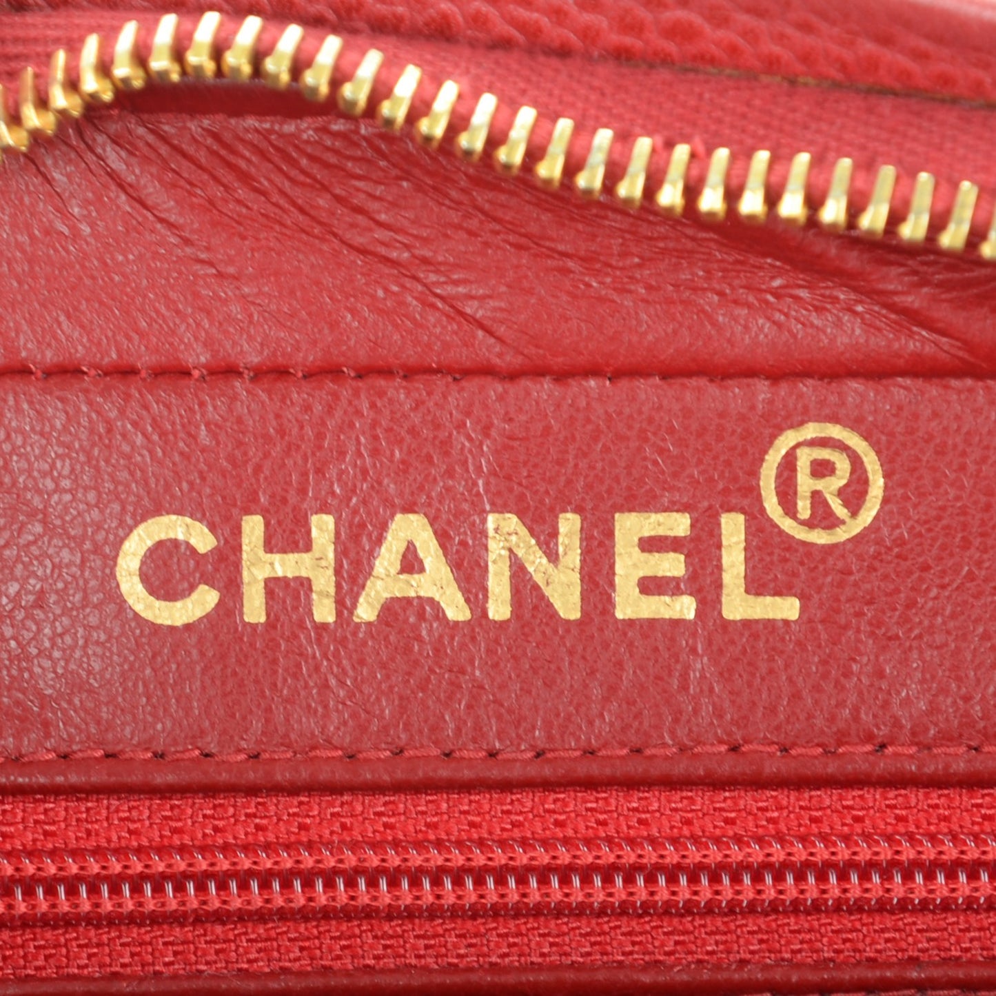 Caviar Quilted Camera Case Red