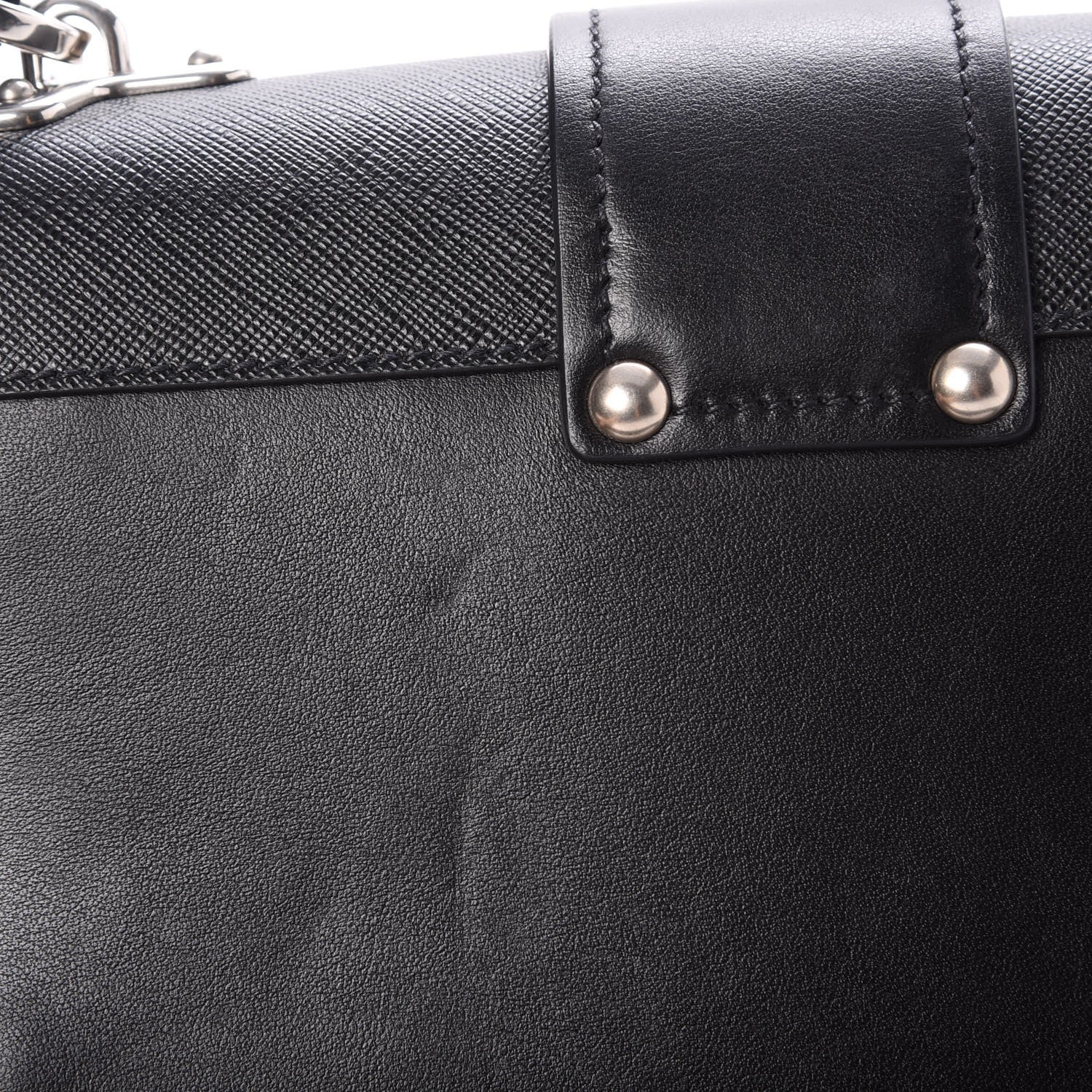Prada City Calf Saffiano Cahier Bag Nero Black 7 of 7