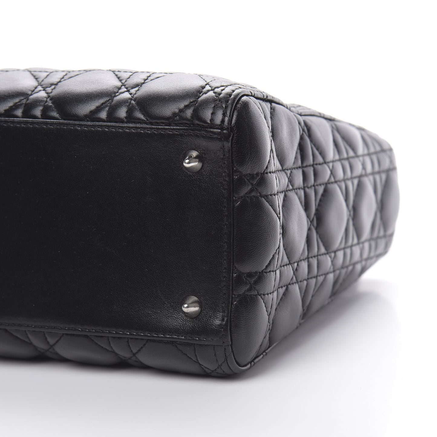 Lambskin Cannage Medium Lady Dior Black
