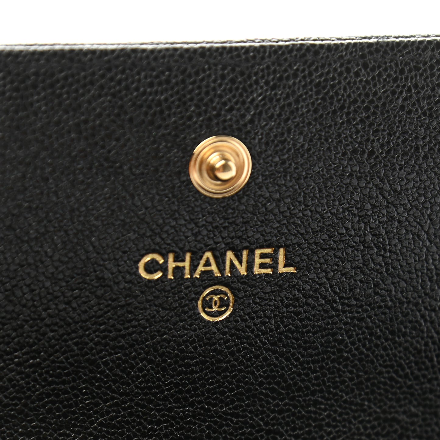 Caviar Quilted Long Boy Flap Wallet Black
