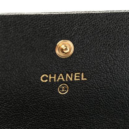Chanel Caviar Quilted Long Boy Flap Wallet Black 6 of 9