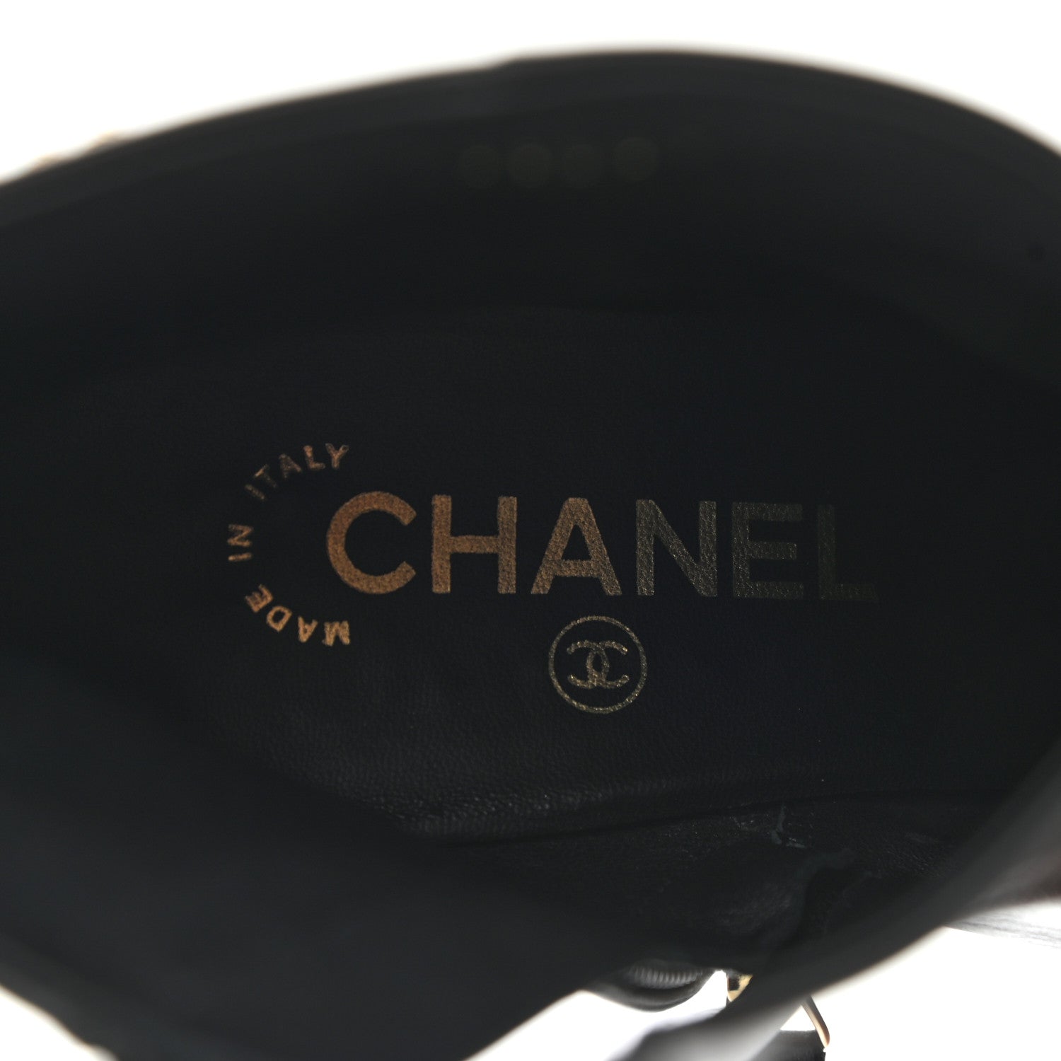 Chanel Calfskin CC Ankle Boots 38 Black 7 of 8