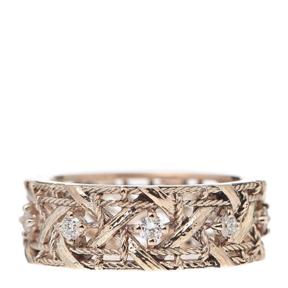 Christian Dior 18K Rose Gold Diamond My Dior Band Ring 50 5.25 1 of 5