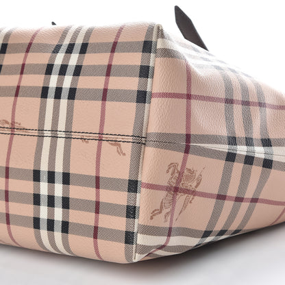 Burberry Haymarket Check Small Salisbury Tote Chocolate 9 of 9