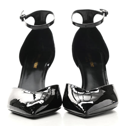 Saint Laurent Patent Opyum D'Orsay Pumps 40.5 Black 2 of 10