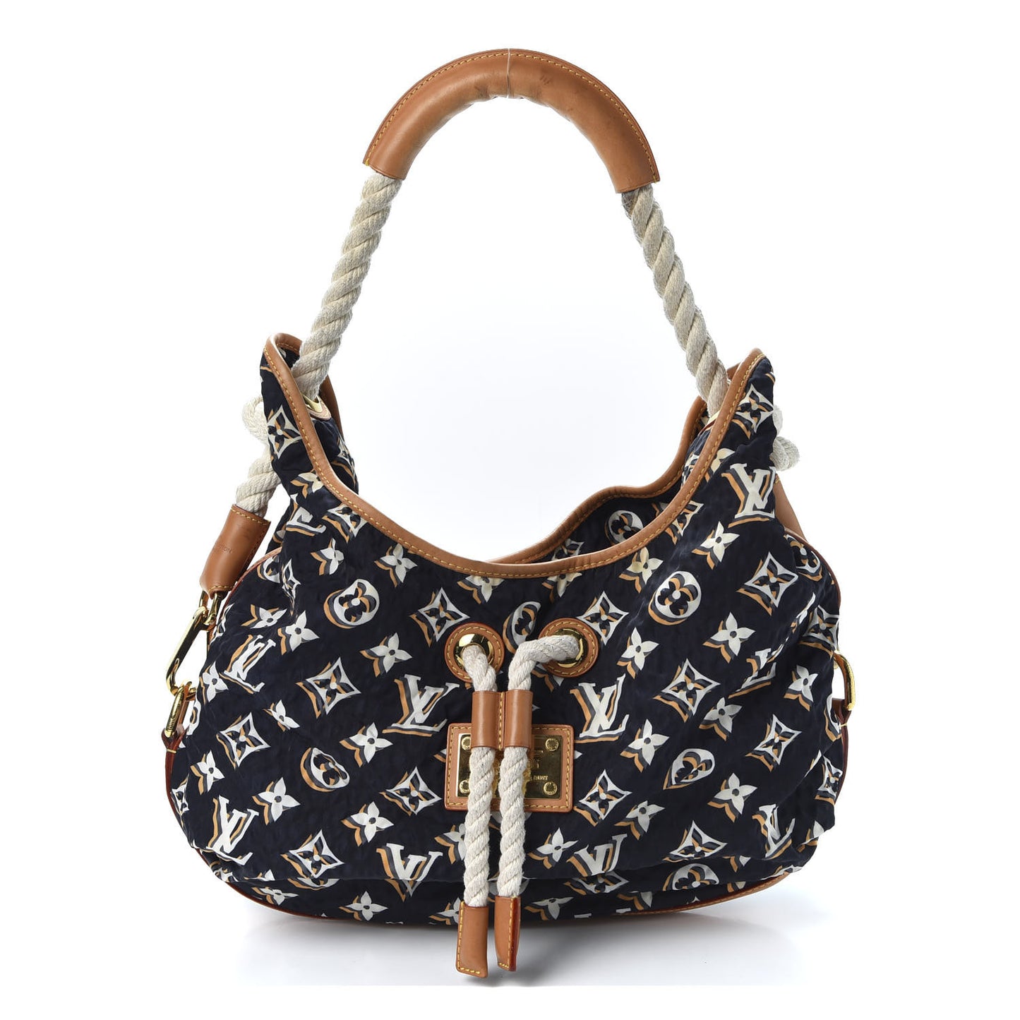 Canvas Monogram Cruise Bulles MM Navy