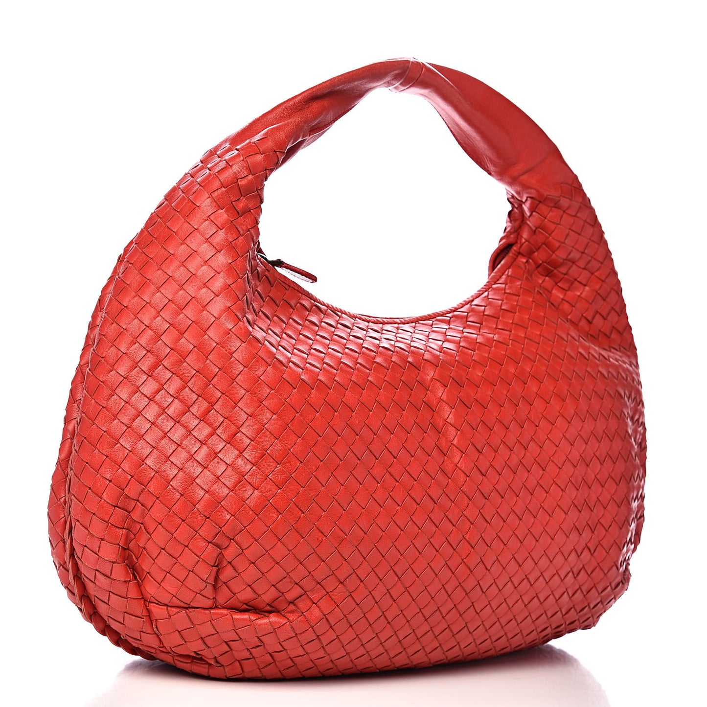 Nappa Intrecciato Large Belly Veneta Hobo Flame