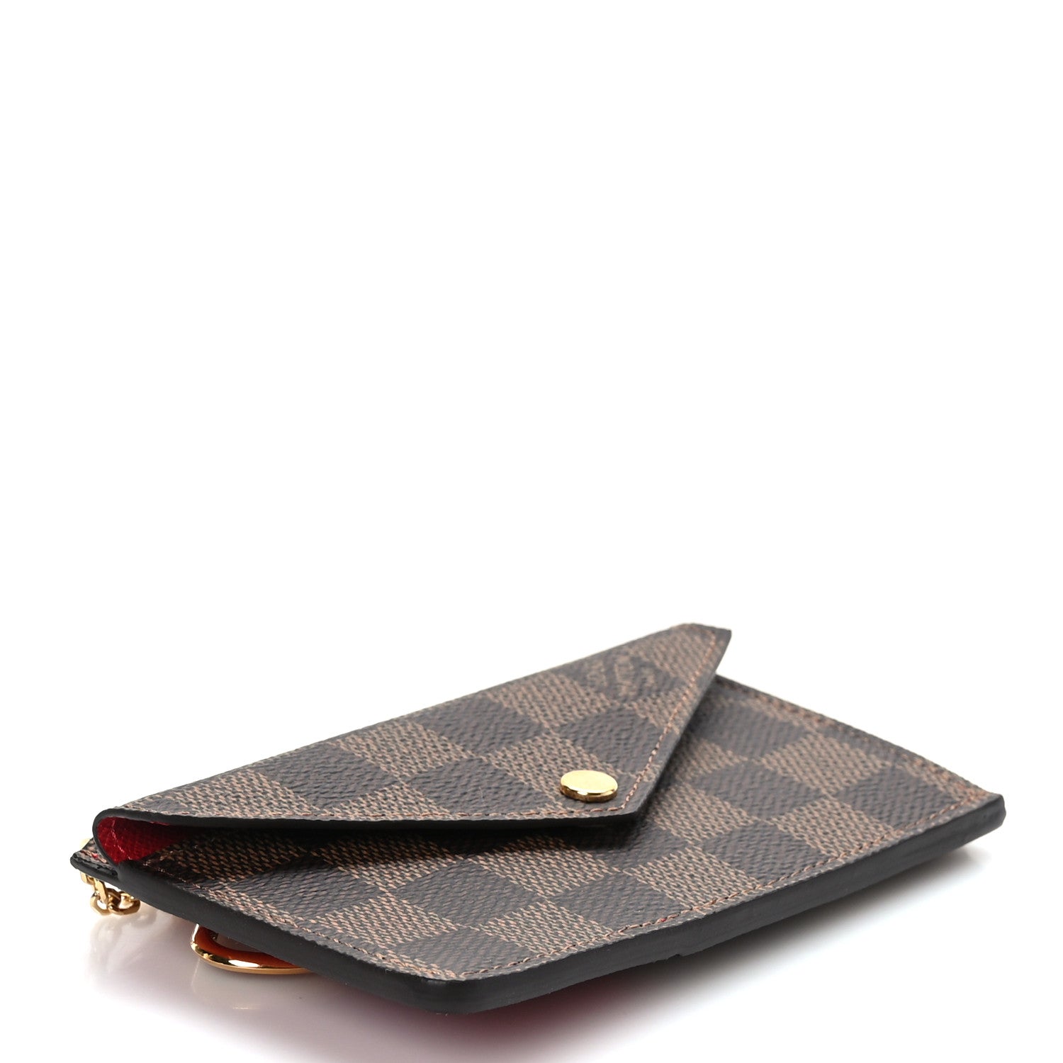 Louis Vuitton Damier Ebene Recto Verso Card Holder Red 4 of 6