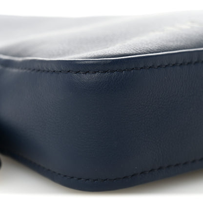 Balenciaga Calfskin Triangle Pouch M Bleu Canopee 8 of 9