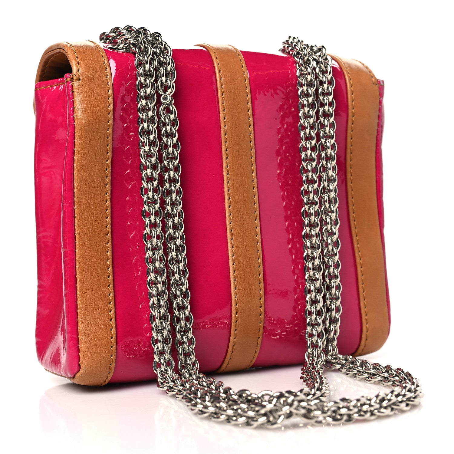 Christian Louboutin Patent Calfskin Sweety Charity Crossbody Bag Pink 3 of 10