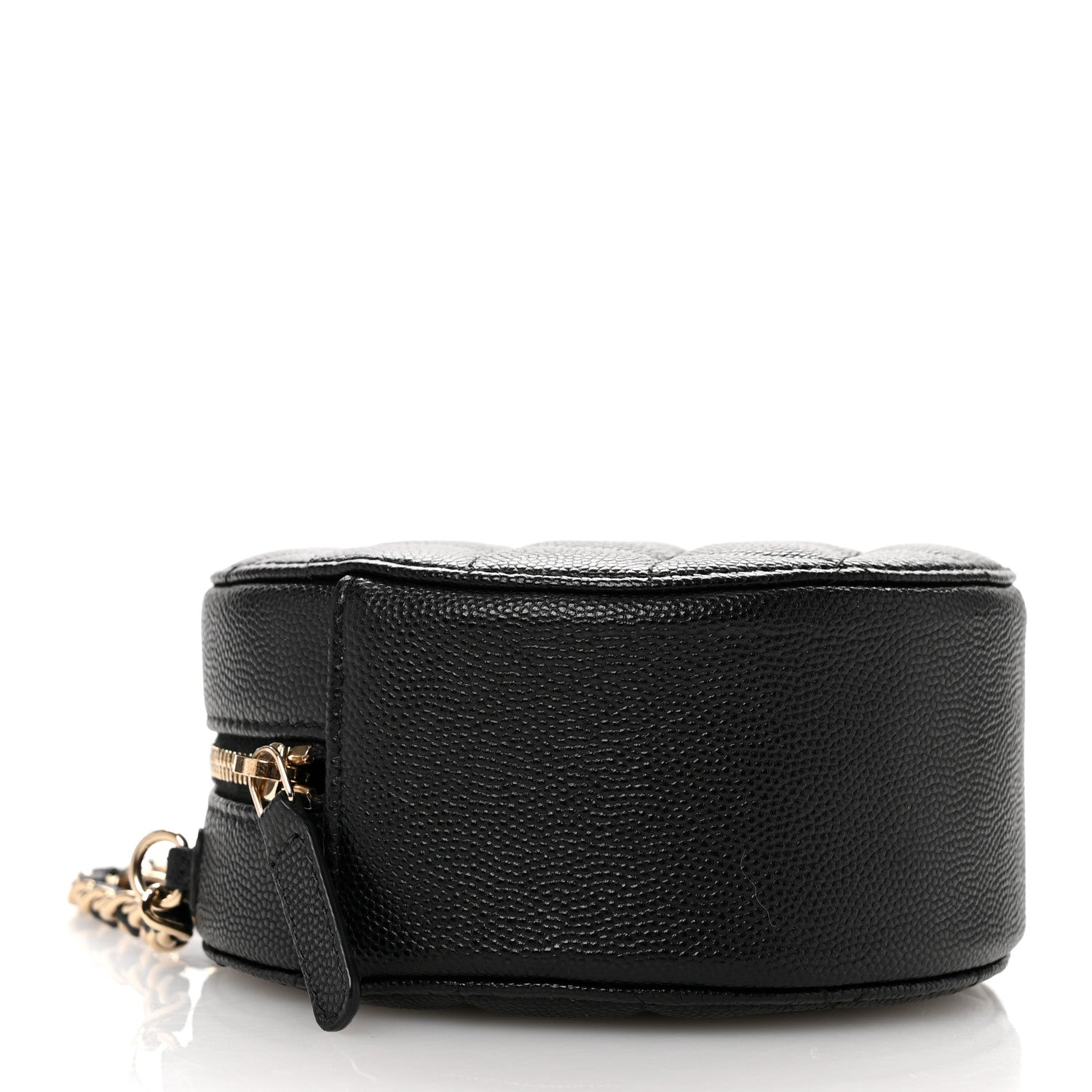 Chanel Caviar Quilted Round Clutch With Chain Black 4 of 10
