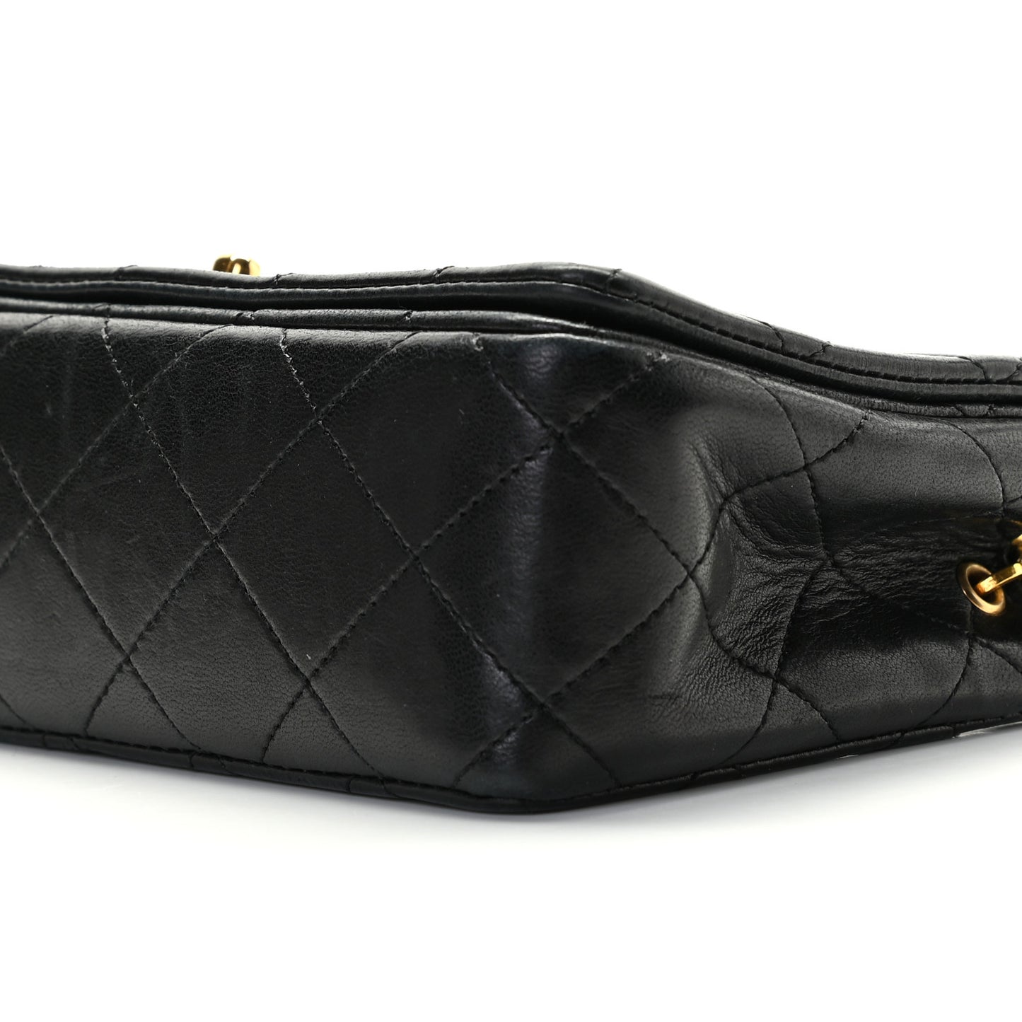 Lambskin Quilted Mini Flap Black