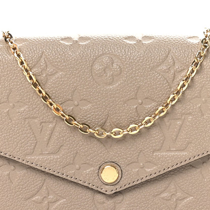Louis Vuitton Empreinte Pochette Felicie Chain Wallet Tourterelle 6 of 9