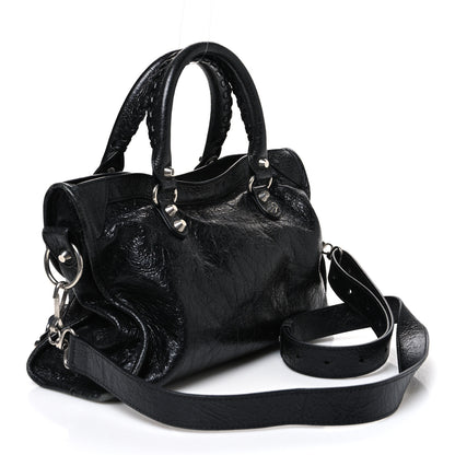 Balenciaga Agneau Arena Silver Hardware Small Le City Black 3 of 10