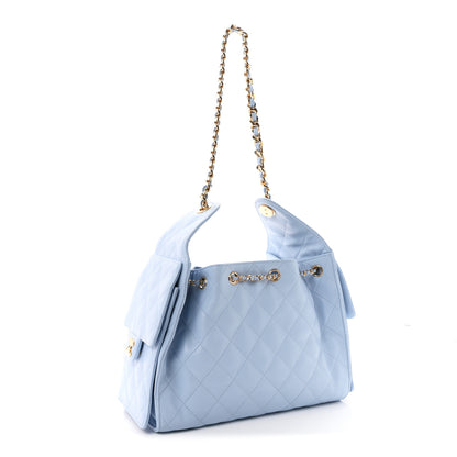 Chanel Caviar Quilted Small Chanel 25 Handbag Light Blue 3 of 10