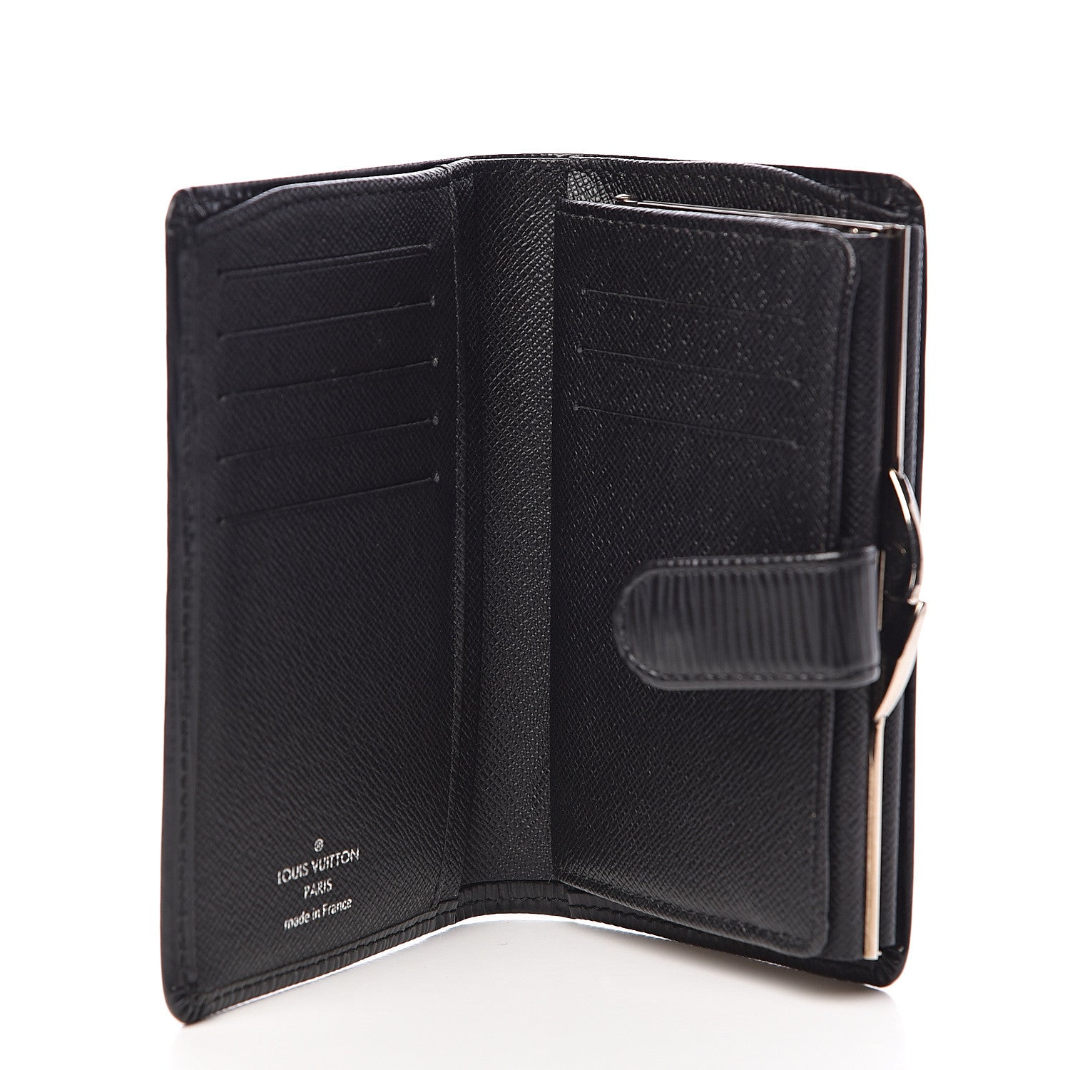 Louis Vuitton Epi French Purse Wallet Black 5 of 8