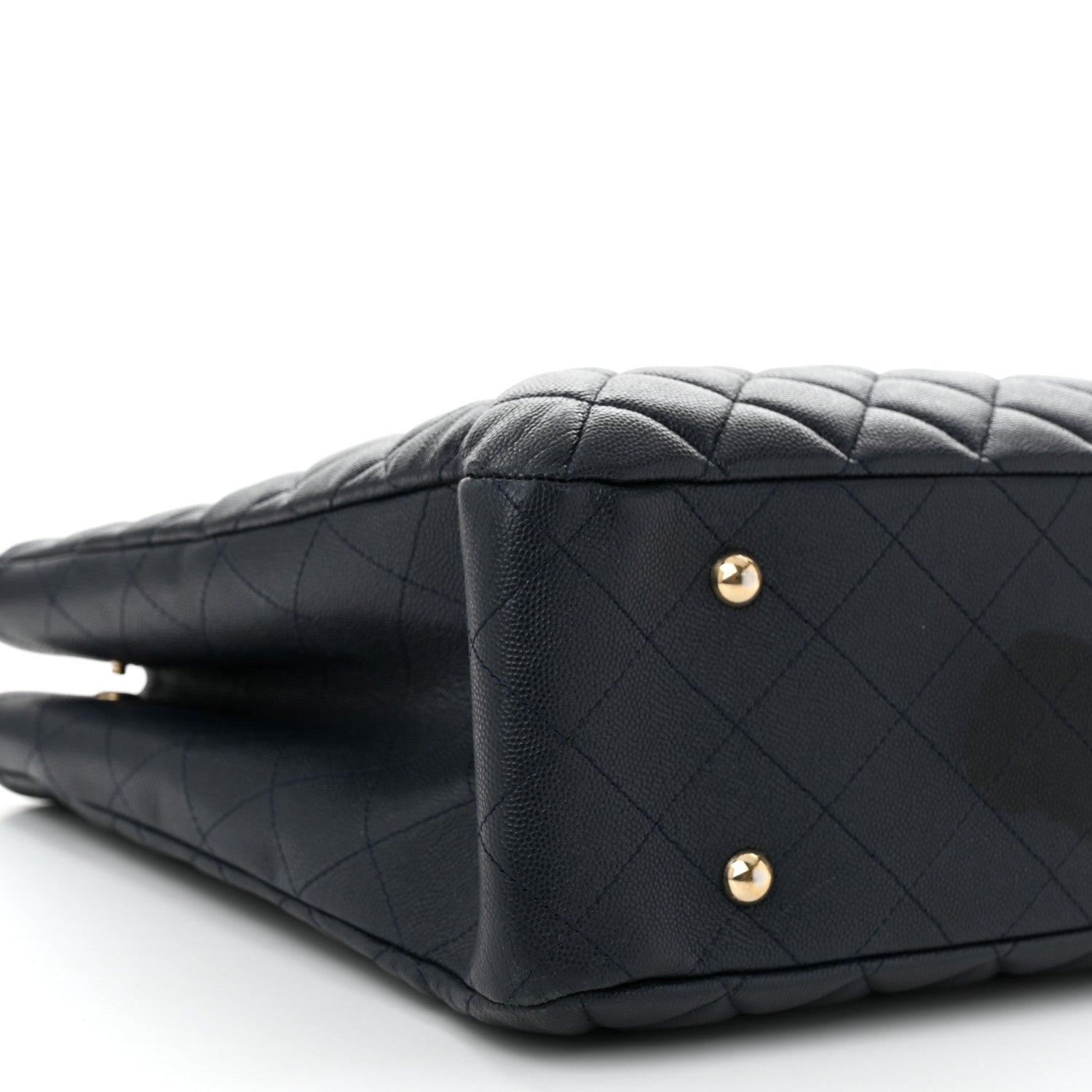 Chanel Caviar Quilted Large CC Shopping Tote Navy 7 of 10