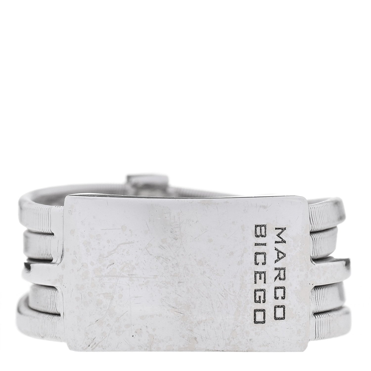 Marco Bicego 18K White Gold Diamond Five Strand Goa Ring 53 6.25 3 of 6