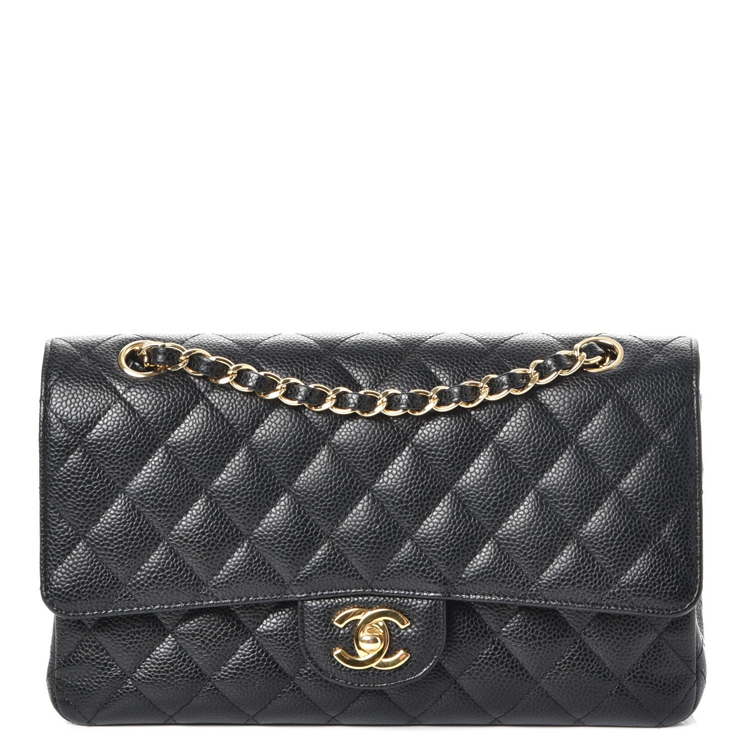 Chanel Caviar Quilted Medium Double Flap Black 1 of 9