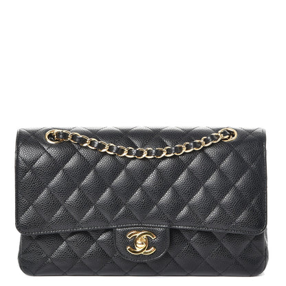 Chanel Caviar Quilted Medium Double Flap Black 1 of 9