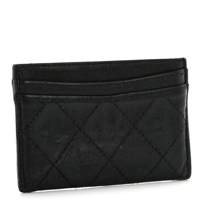 Chanel Goatskin Quilted Card Holder Black 3 of 12