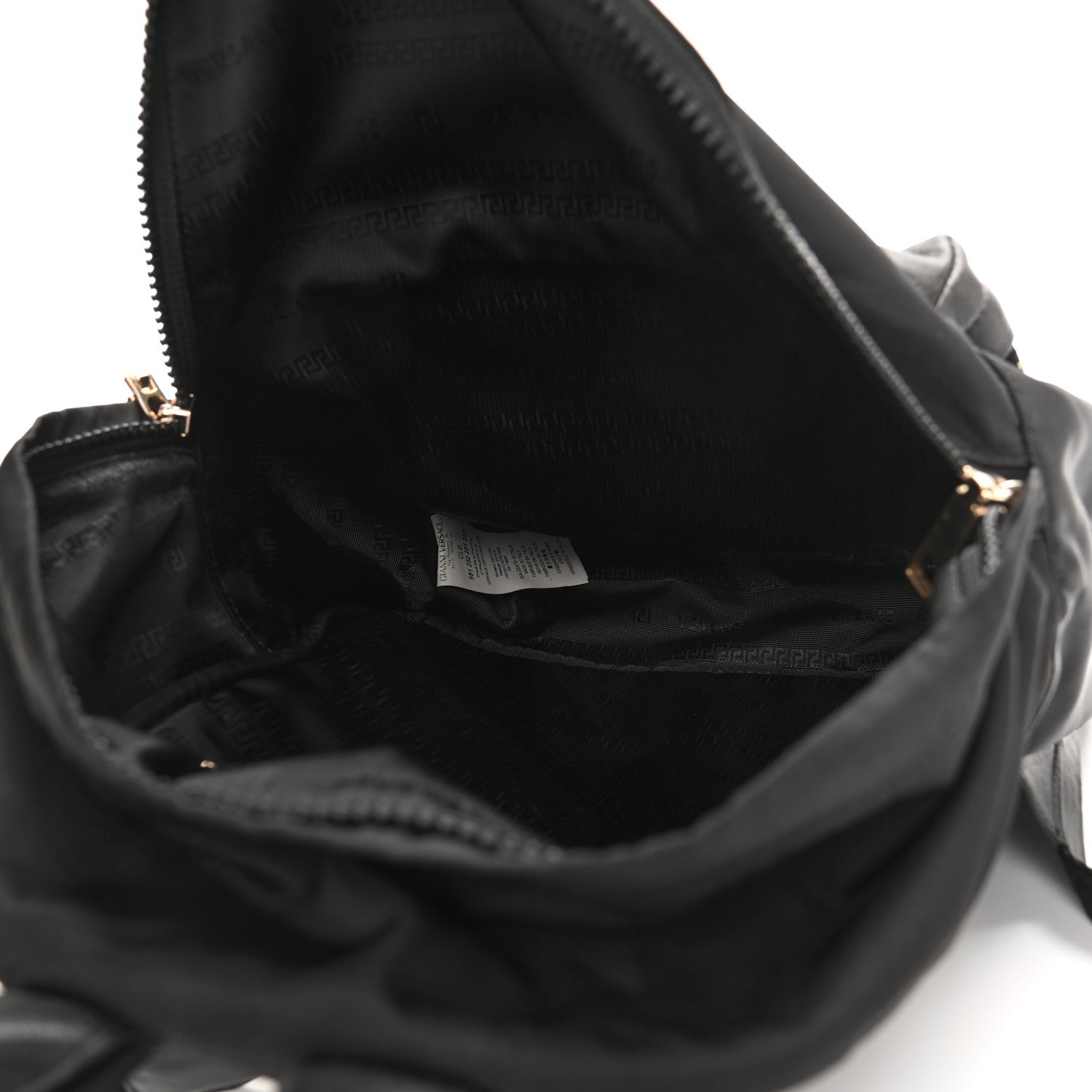 Versace Nylon Goatskin Studded Palazzo Medusa Backpack Black 5 of 11