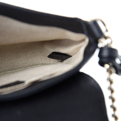 Gucci Pebbled Calfskin Small Soho Flap Crossbody Black 8 of 13