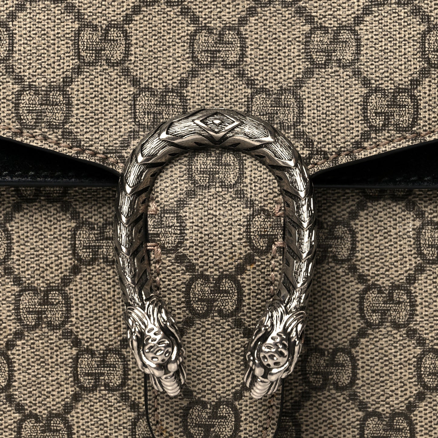 GG Supreme Monogram Mini Dionysus Shoulder Bag Black
