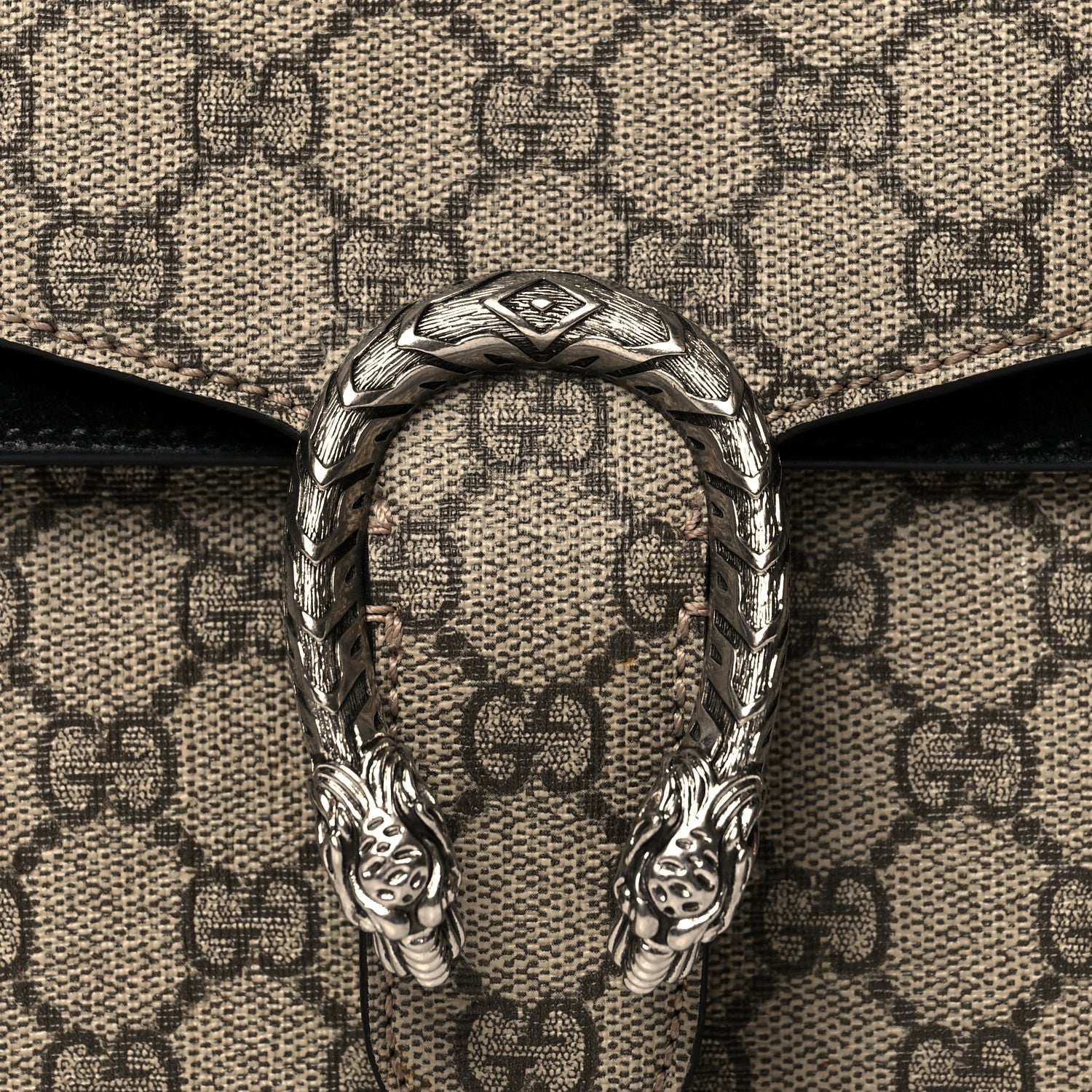 Gucci GG Supreme Monogram Mini Dionysus Shoulder Bag Black 9 of 14